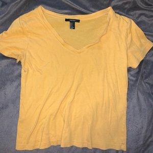 Yellow V-neck Shirt